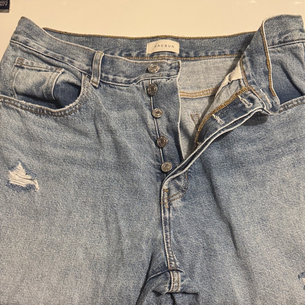 PacSun Light Blue Straight Dad Jeans
